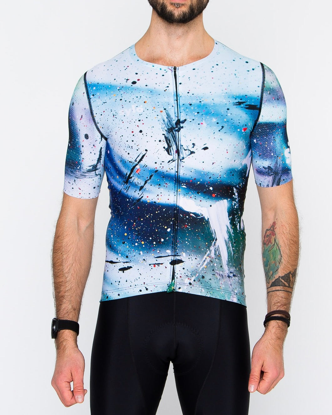 Blue Paint Pro Cycling Jersey